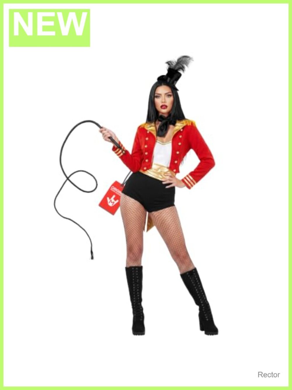 Ringmaster Costume with Prop Whip